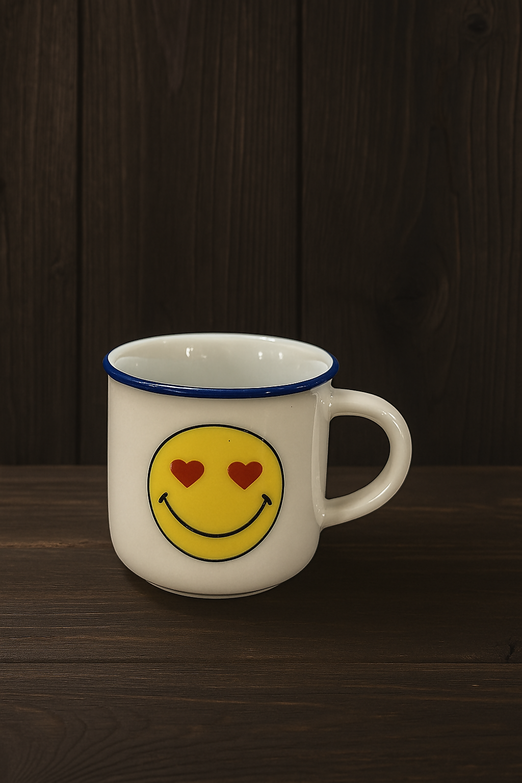 Set of 6 Ceramic Emoji Face Coffee Mugs – Cute and Funny Expression Printed Cups in Gift Box Packaging – Ideal for Tea, Milk, Cocoa, Office, Home or Gifting Use