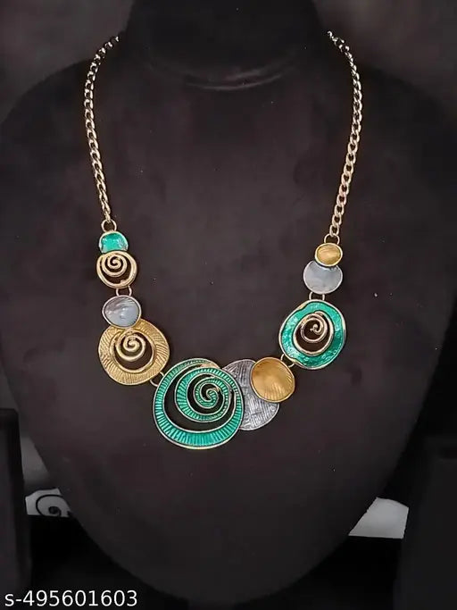 Stainless Steel Fancy Western Partywear Necklace