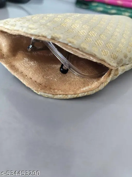 Designer Specs Case Made Of Cloth With Protective Cushion in it
