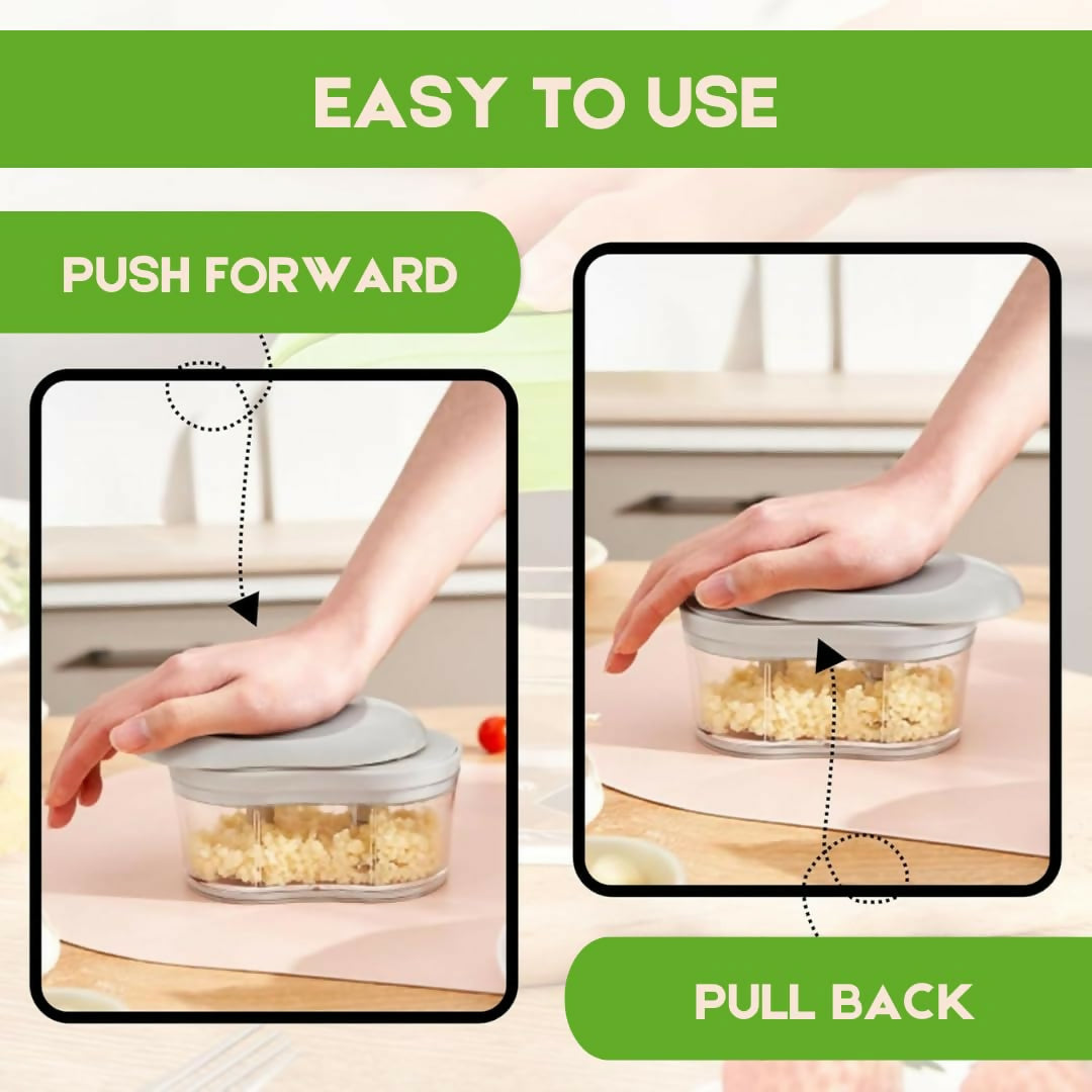 Double Dual Blade Vegetable Chopper (1pcs)
