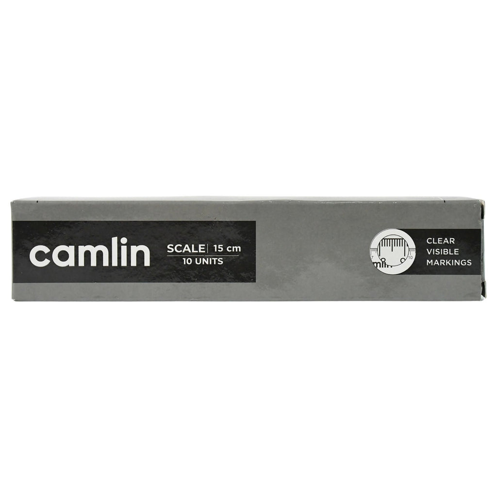 Camlin 15 cm Transparent Plastic Scale Pack of 10 Units